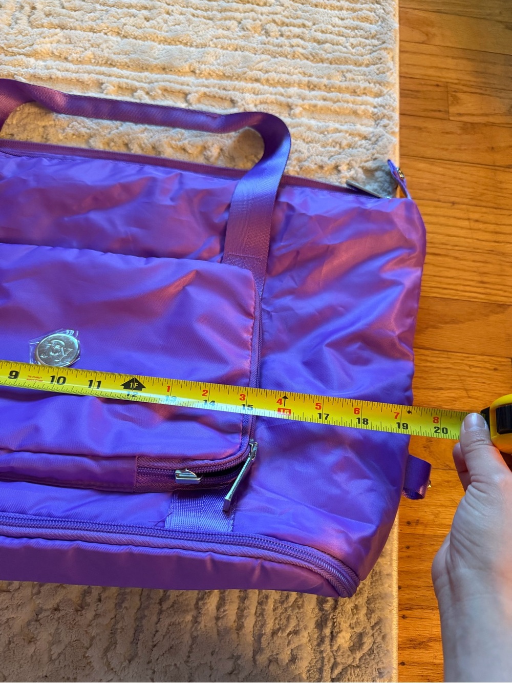 Purple Nylon Tote Bag - Picture 7 of 7